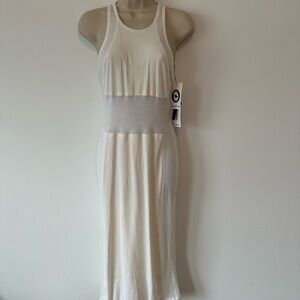 Alexander Wang Ivory Mesh Detail Dress